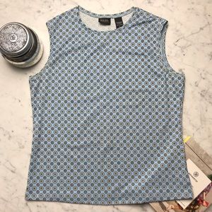 New York & Company NY&C Blue Sleeveless Tank Top